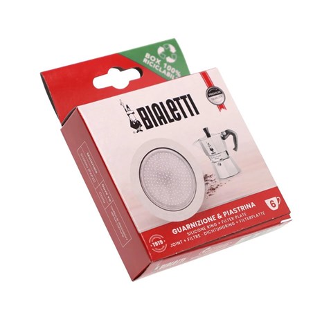 Bialetti set brtve i filtera za kafetijere, 4/6 šalica