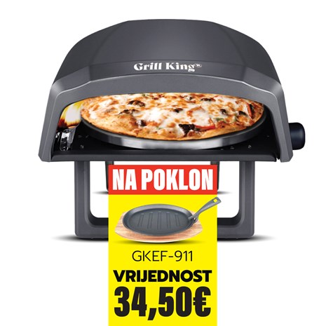 Grill King Pizzaiolo 12" plinska rotacijska pizza pećnica + bogata oprema u setu