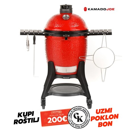 Kamado Joe Classic Joe Series III keramički roštilj na ugljen s postoljem, 18"/46 cm