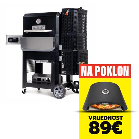 Masterbuilt Gravity Series 800 digitalni roštilj na ugljen, plancha i dimilica