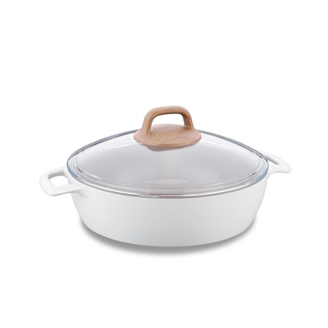 Korkmaz Gusto Ceramic niski lonac s poklopcem