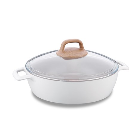 Korkmaz Gusto Ceramic niski lonac s poklopcem