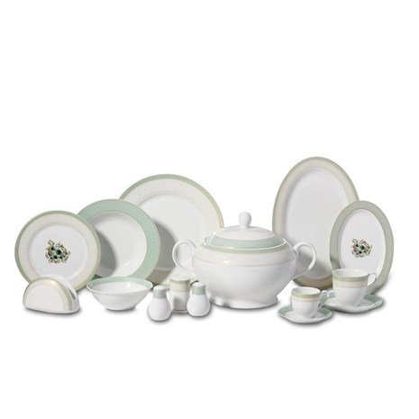 Korkmaz Destina Super White 86 dijelni set/servis za jelo