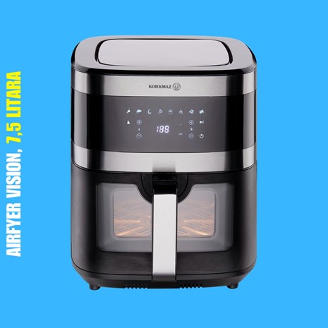 Korkmaz Airfryer Vision friteza/pećnica na vrući zrak, 7,5 l