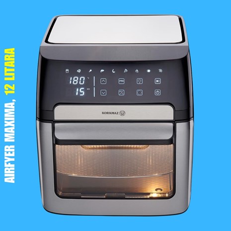 Korkmaz Airfryer Oven Maxima friteza/pećnica na vrući zrak, 12 l
