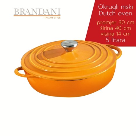 Brandani okrugli niski Dutch oven