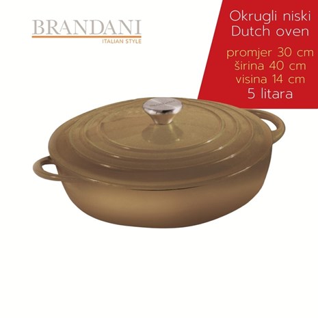 Brandani okrugli niski Dutch oven