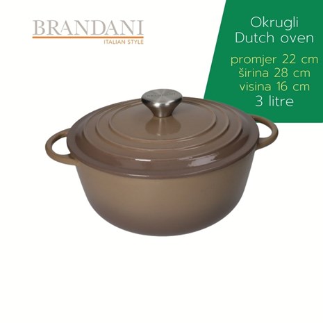 Brandani okrugli Dutch oven