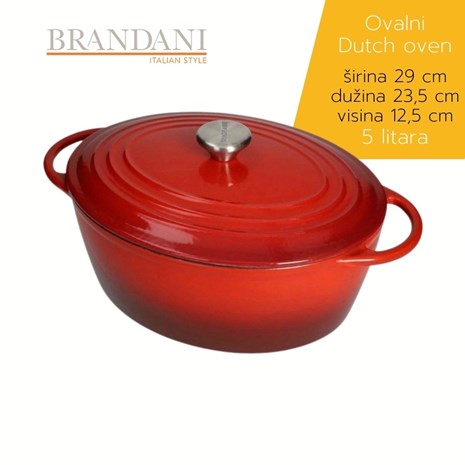 Brandani ovalni Dutch oven