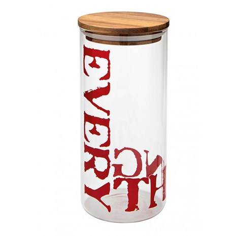 Brandani staklenka za čuvanje namirnica s drvenim poklopcem