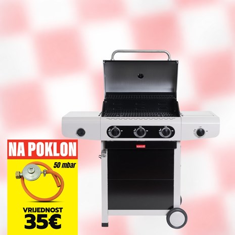 Barbecook Siesta 310 Black Edition plinski roštilj + plinski regulator s crijevom