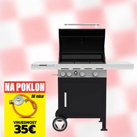 Barbecook Spring 3212 plinski roštilj, 50 mbar + plinski regulator s crijevom