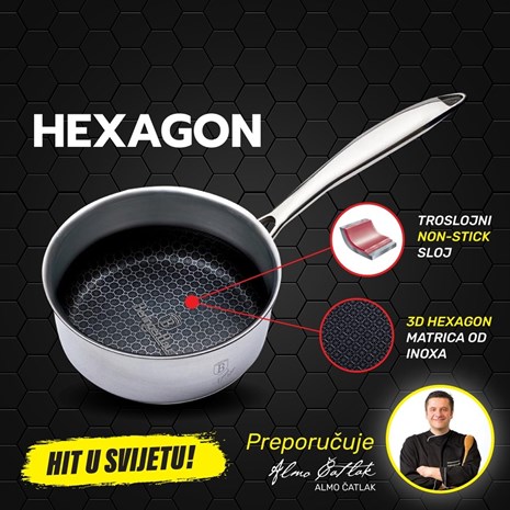Berlinger Haus Hexagon (3D inox matrica) non-stick posuda za umake