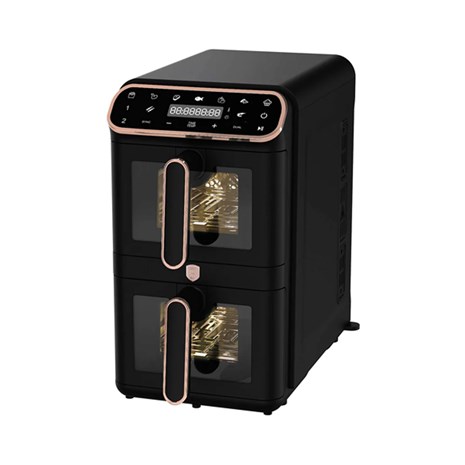Berlinger Haus Air Fryer dvostruka friteza na vrući zrak s prozirnim vratima, 5,5+5,5 l
