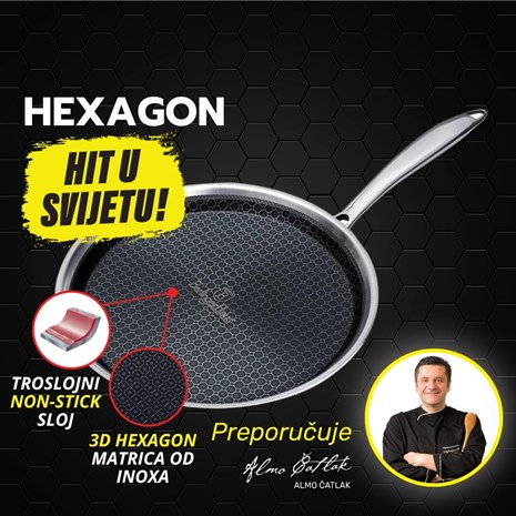 Berlinger Haus Hexagon (3D inox matrica) non-stick tava za palačinke