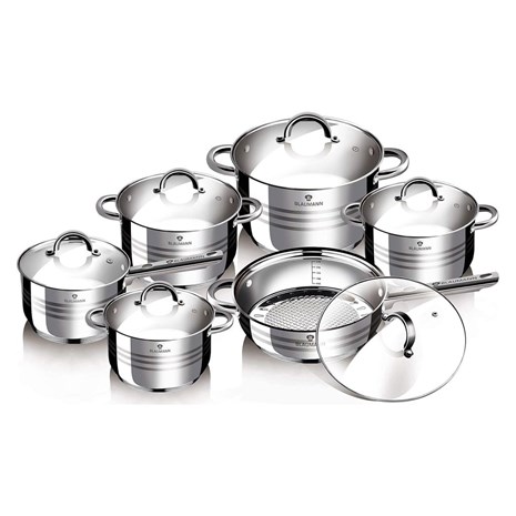 Berlinger Haus Blaumann Gourmet Jumbo 12u1 set inox posuđa