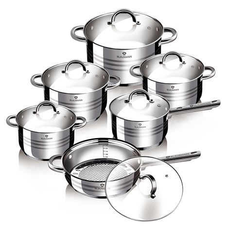 Berlinger Haus Blaumann Gourmet Jumbo 12u1 set inox posuđa