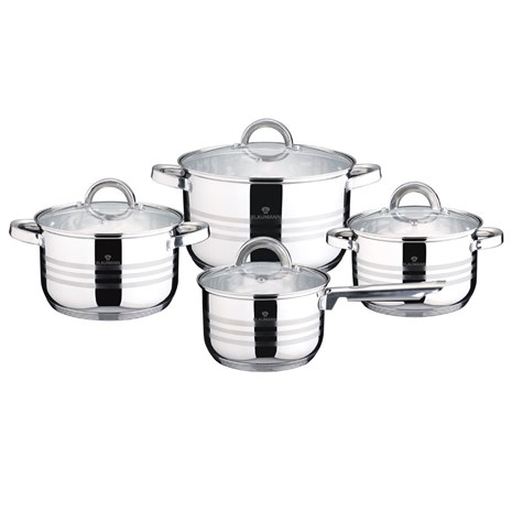 Berlinger Haus Blaumann Gourmet 8u1 set inox posuđa