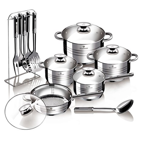 Berlinger Haus Blaumann Gourmet 17u1 set inox posuđa