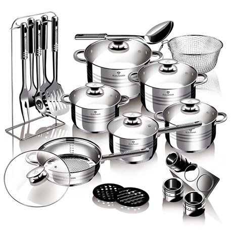 Berlinger Haus Blaumann Gourmet 27u1 set inox posuđa