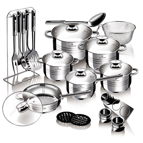 Berlinger Haus Blaumann Gourmet 27u1 set inox posuđa