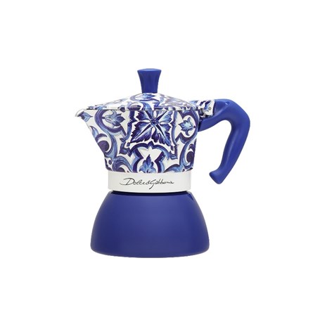 Bialetti Dolce&Gabbana Mediterrean blue Moka Induction, 4 šalice