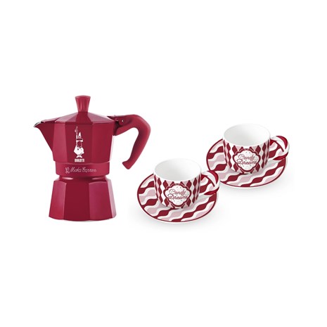 Bialetti Candyland Moka Express kafetijera za 3 šalice + 2 šalice