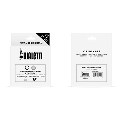 Bialetti set brtve i filtera za kafetijere, 2 šalice