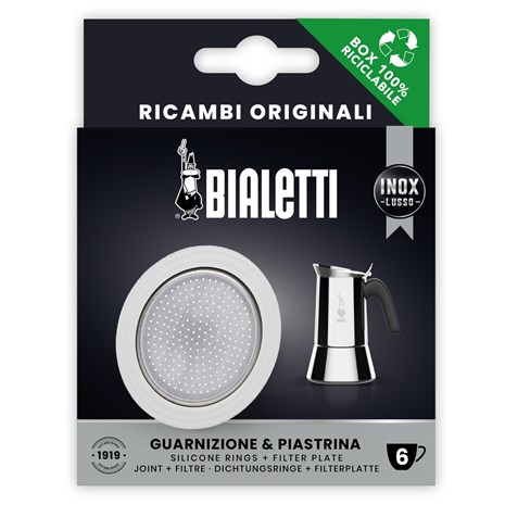 Bialetti set brtvi i filtera za kafetijere, 6 šalica