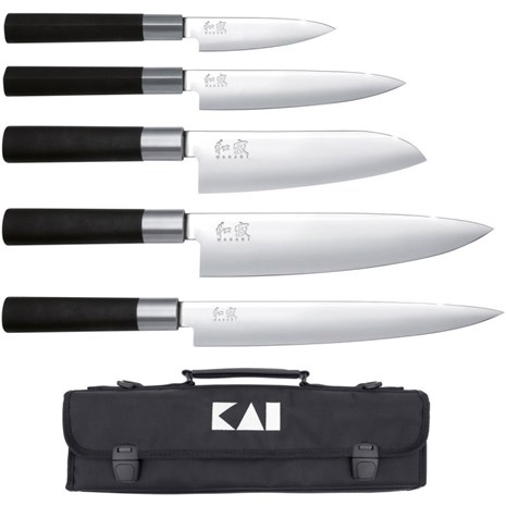 Kai Wasabi Black torba s 5 noževa