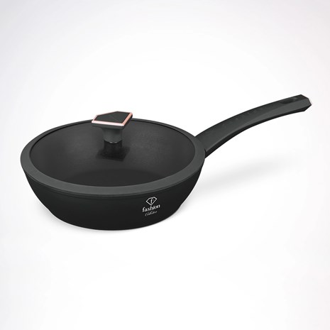 Berlinger Haus Fashion Matte Black Rose Gold non-stick duboka tava s poklopcem