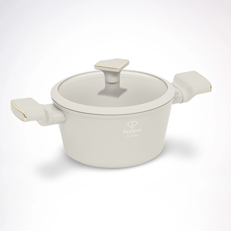 Berlinger Haus Fashion Matte Cream Gold non-stick lonac s poklopcem