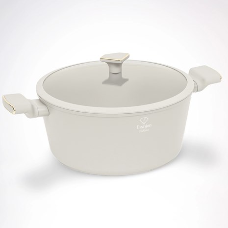 Berlinger Haus Fashion Matte Cream Gold non-stick lonac s poklopcem