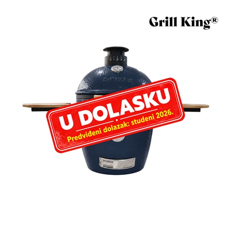 Grill King Kamado EGG PRO MIDI 22" Series III keramički roštilj s dimilicom + bogata oprema, 56 cm