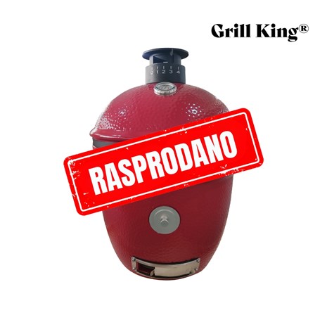Grill King Kamado EGG PRO MIDI 22" Series III keramički roštilj s dimilicom + bogata oprema, 56 cm (RASPRODANO)