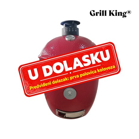 Grill King Kamado EGG PRO MIDI 22" Series III keramički roštilj s dimilicom + bogata oprema, 56 cm