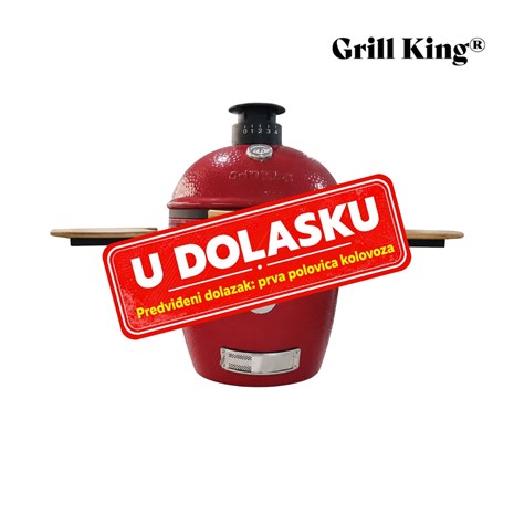 Grill King Kamado EGG PRO MIDI 22" Series III keramički roštilj s dimilicom + bogata oprema, 56 cm