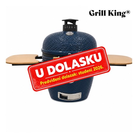 Grill King Kamado EGG PRO MAX 24" Series III keramički roštilj s dimilicom + bogata oprema, 61 cm