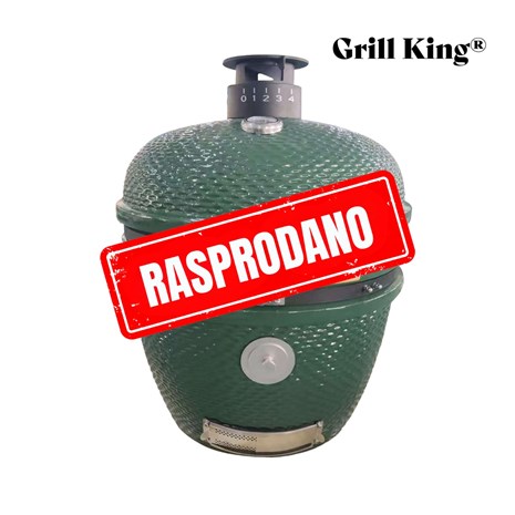 Grill King Kamado EGG PRO MAX 24" Series III keramički roštilj s dimilicom + bogata oprema, 61 cm (RASPRODANO)