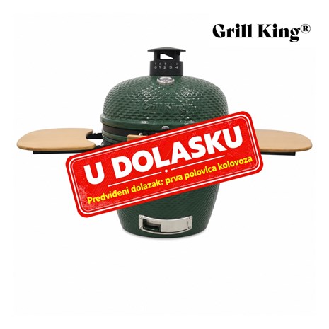 Grill King Kamado EGG PRO MAX 24" Series III keramički roštilj s dimilicom + bogata oprema, 61 cm