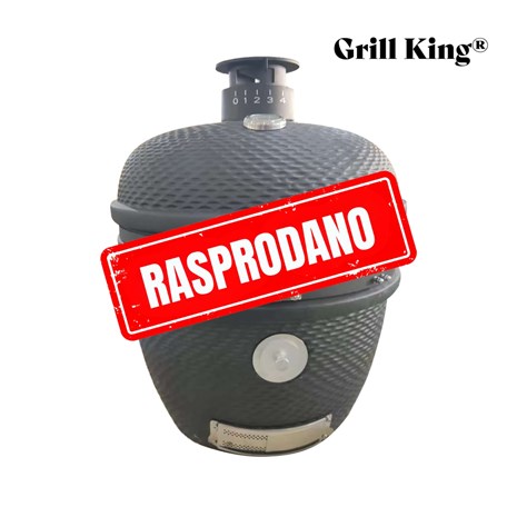 Grill King Kamado EGG PRO MAX 24" Series III keramički roštilj s dimilicom + bogata oprema, 61 cm (RASPRODANO)