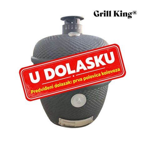 Grill King Kamado EGG PRO MAX 24" Series III keramički roštilj s dimilicom + bogata oprema, 61 cm