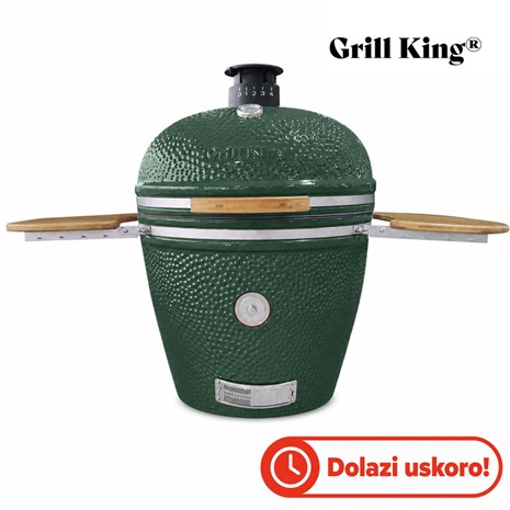 Grill King Kamado EGG PRO ULTRA 29" Series III keramički roštilj s dimilicom + bogata oprema, 74 cm