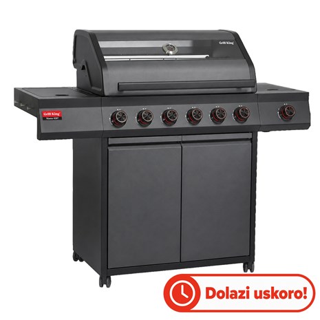 Grill King Master Premium 0207 plinski grill sa 6 + 1 plamenikom i posudom za odlaganje hrane