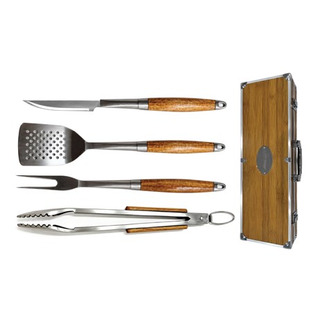 Grill King BBQ 4u1 set drvenog pribora