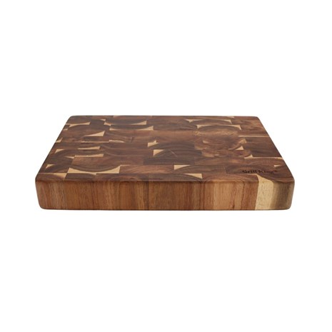 Grill King Kitchen End-grain četvrtasta masivna kuhinjska daska, 35x23 cm