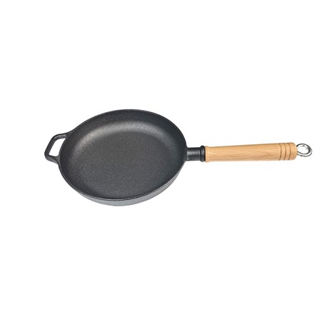Grill King Cast Iron tava s drvenom ručkom, 25 cm
