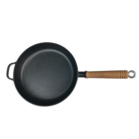 Grill King Cast Iron tava s drvenom ručkom, 29 cm