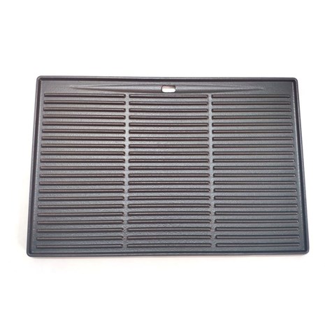 Grill King Cast Iron BBQ emajlirana grill plancha, 45x35 cm
