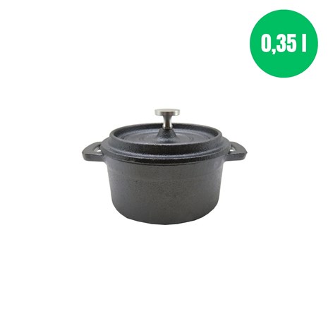 Grill King Cast Iron okrugli mini Dutch oven, 10 cm